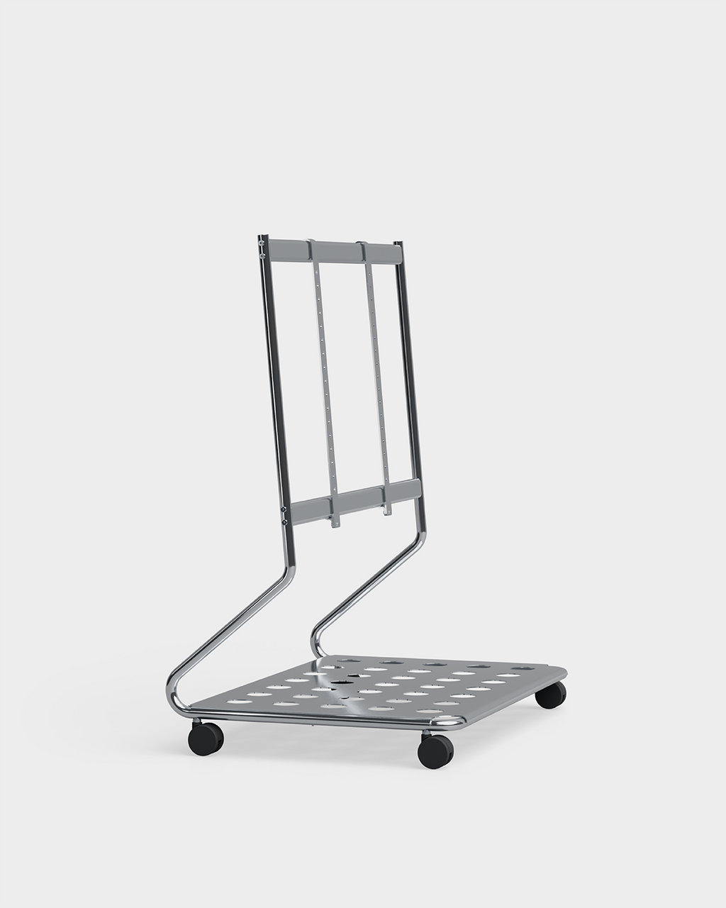 Pedestal Disco Stands W/ Wheels 020 Chrome