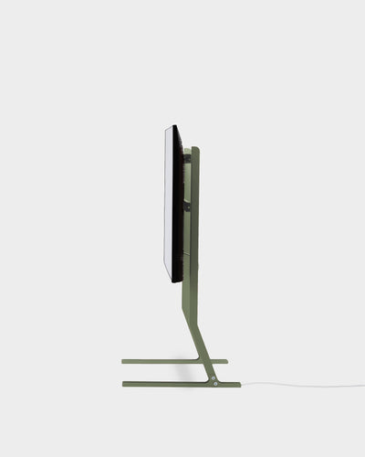 Pedestal Bendy Tall Stand TV Stands 019 Mossy Green