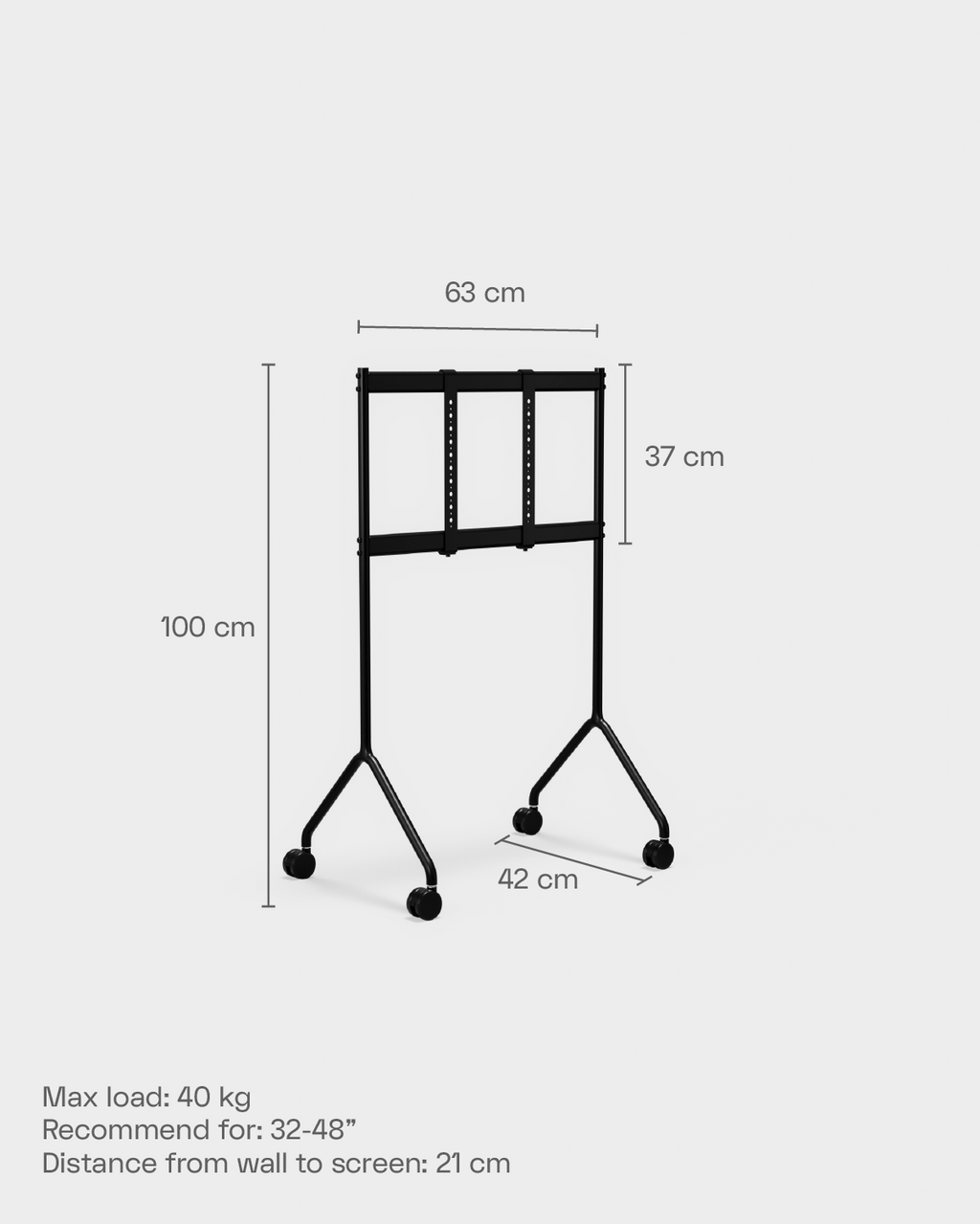 Pedestal Moon Light TV Stands 020 Chrome