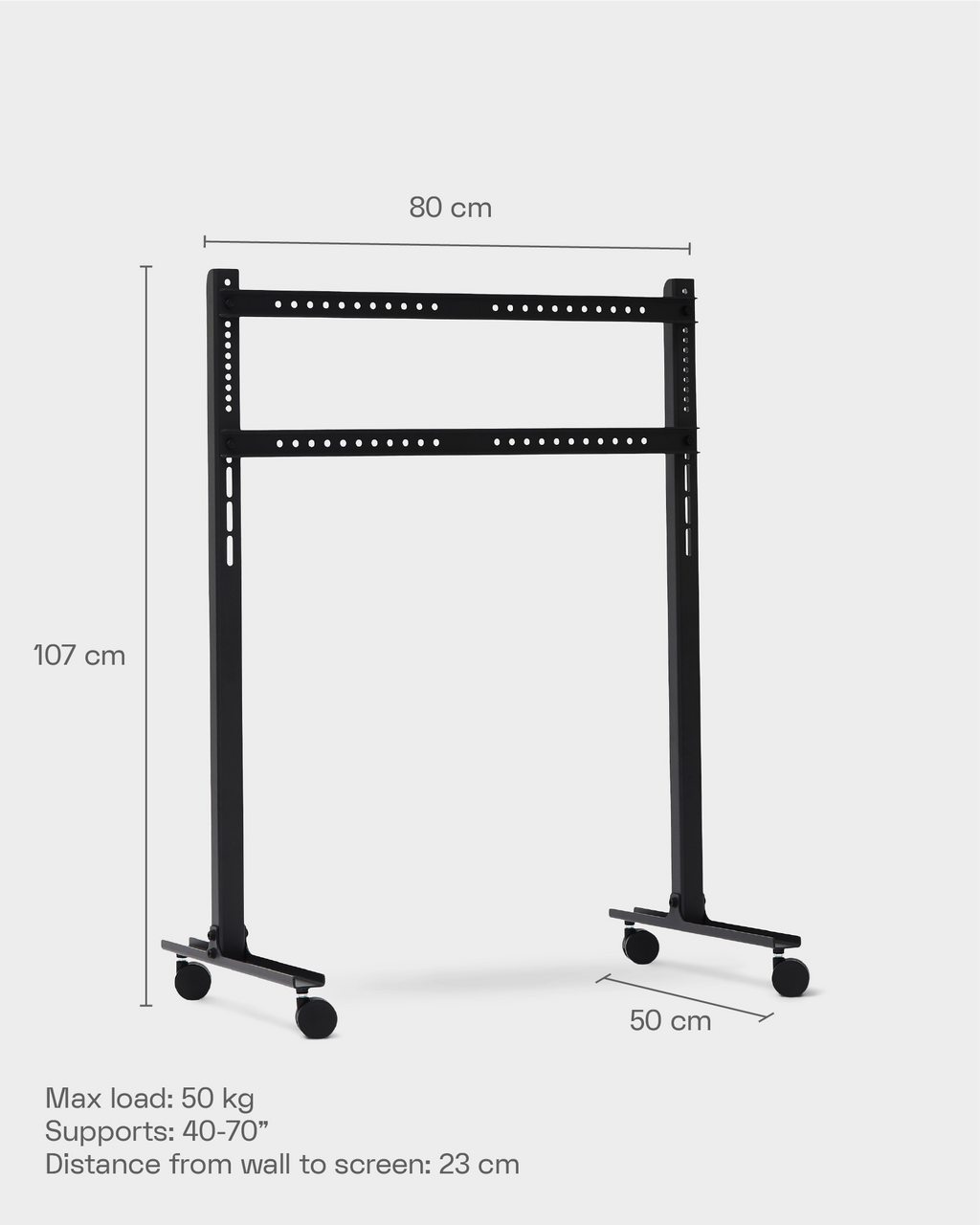 Pedestal Straight Rollin' Stands W/ Wheels 003 Mushroom